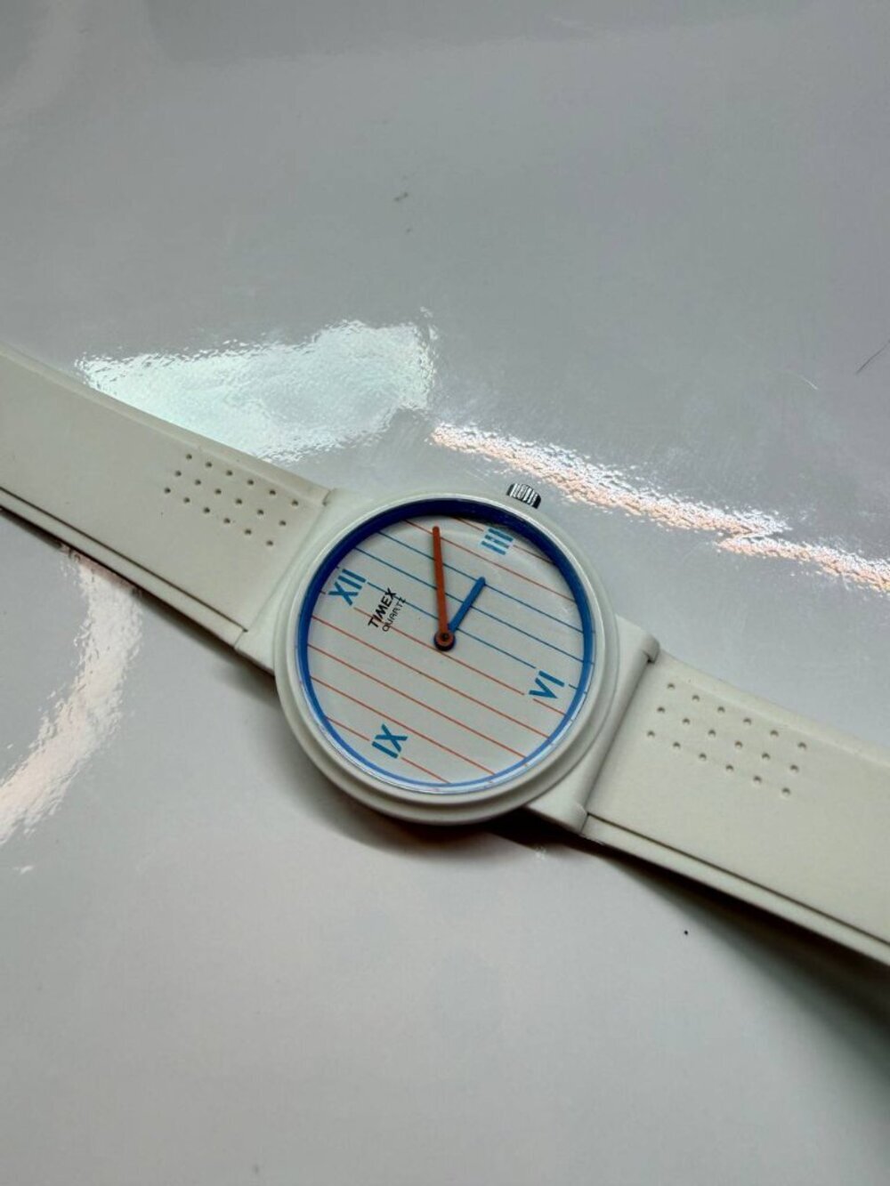 Timex Minimalist White Watch – Retro Style Design